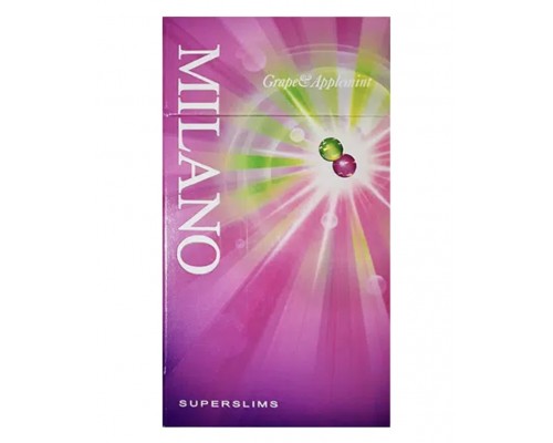 Купить Сигареты Milano Grape&Applemint Superslims (Милано Виноград Мятное Яблоко Суперслим) оптом Купить Сигареты Milano Grape&Applemint Superslims (Милано Виноград Мятное Яблоко Суперслим) оптом